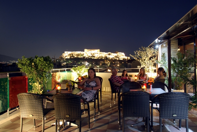 attalos rooftop bar, acropolis