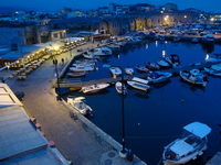 View from balcony of 310 Hotel Porto Veneziano, Chania, Crete