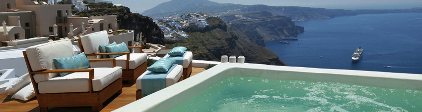 aqua suites hotel, santorini, greece