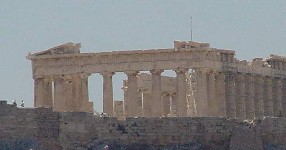 Parthenon from the Hotel Grande Bretagne, Athens, Greece