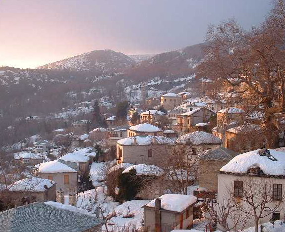 Pelion in snow