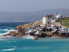 windmill hotel in koufonisi, greece