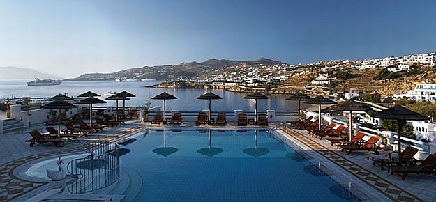 Grand hotel pool, Mykonos