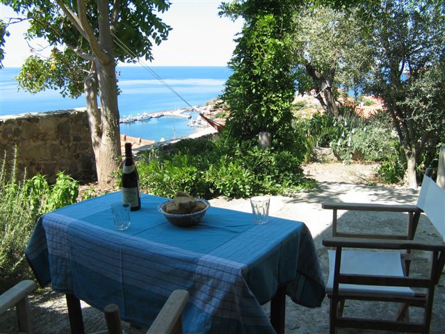 Swallow's view villa, garden, Molyvos, lesvos