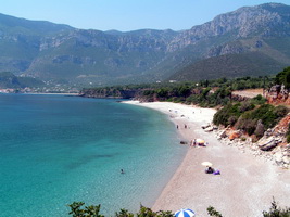 Agios Nicholaos beach, Kyparissi, Peloponessos